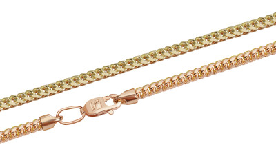 Цепь из комбинированного золота (045589)