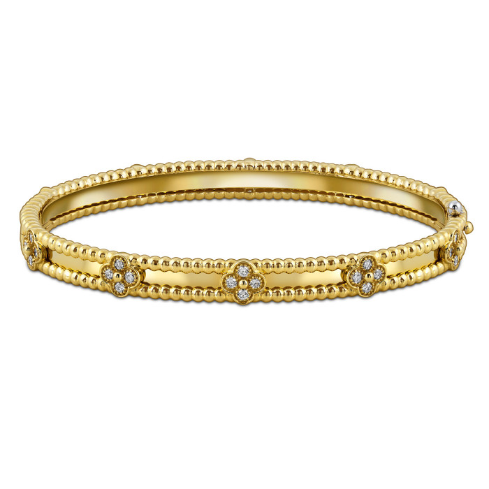 Браслет из жёлтого золота с бриллиантами (061446)