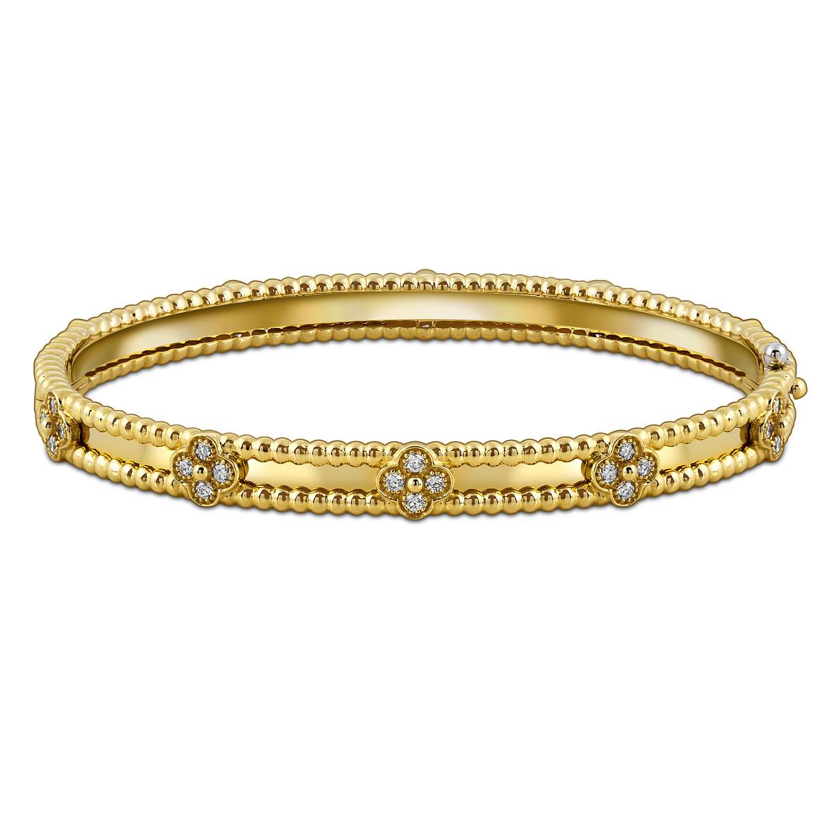 Браслет из жёлтого золота с бриллиантами (061446)