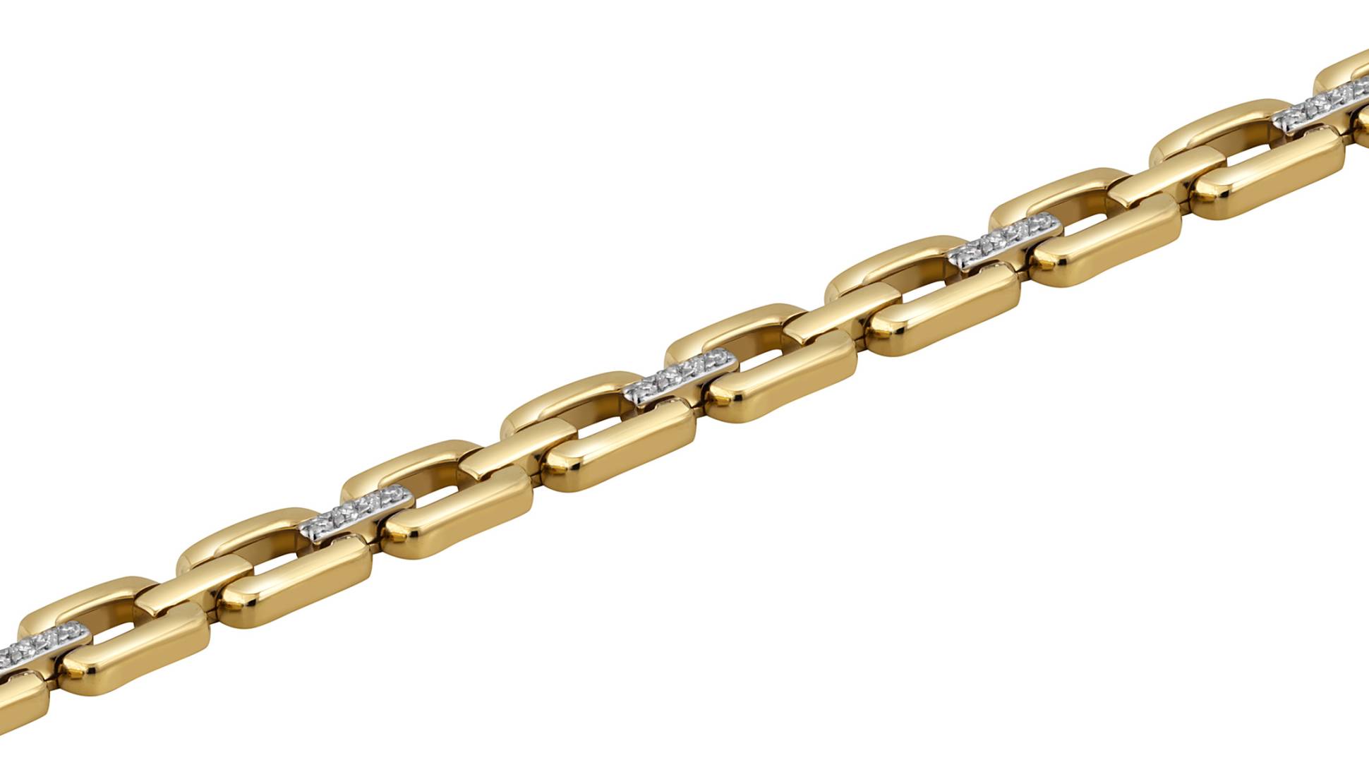 Браслет из жёлого золота с бриллиантами (052175)