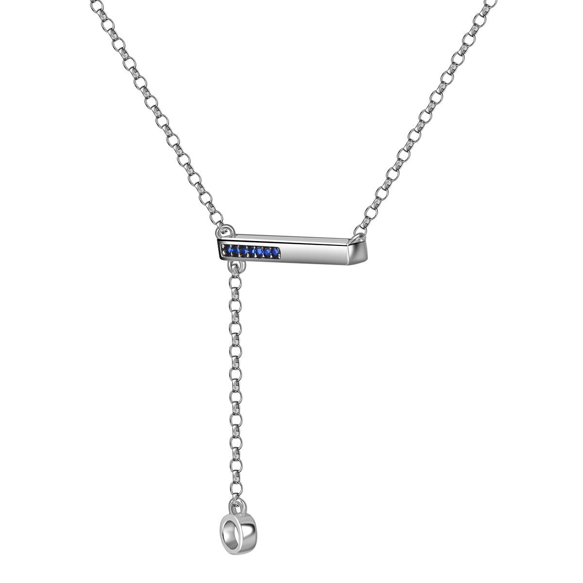 Колье из белого золота с фианитами (057966)