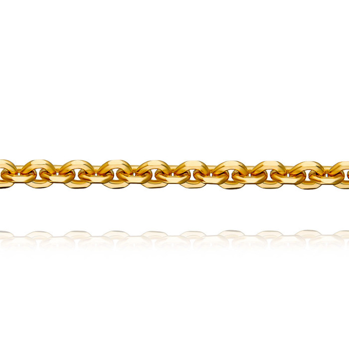 Цепь из жёлтого золота, плетение Якорное (045593)