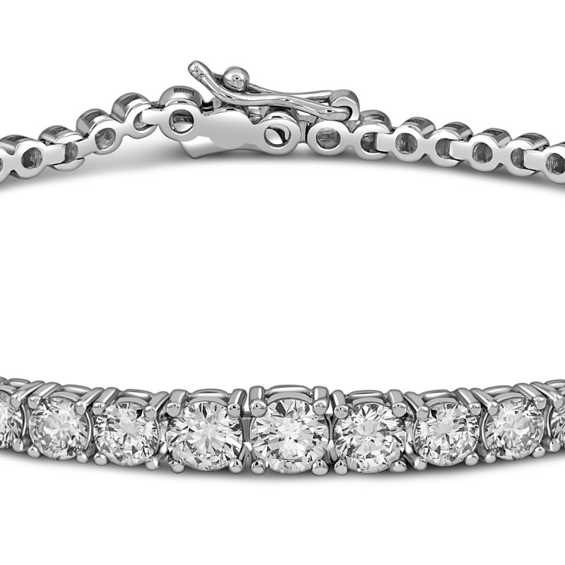 Браслет из белого золота с бриллиантами (052657)