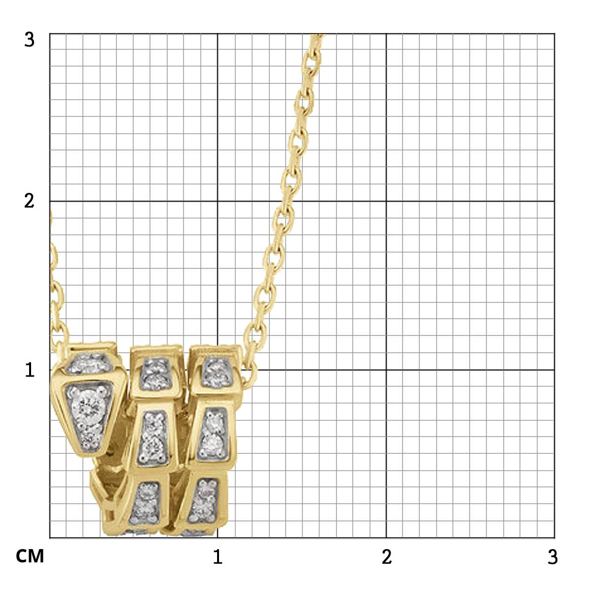 Колье из жёлтого золота с бриллиантами (061759)