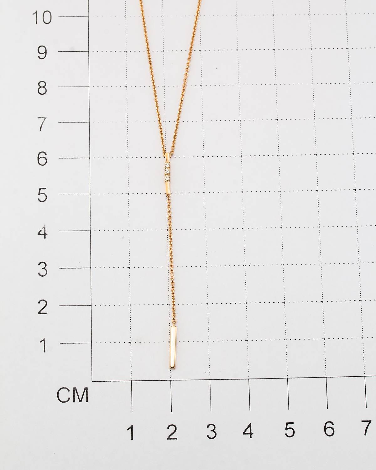 Колье из красного золота с бриллиантами (048738)