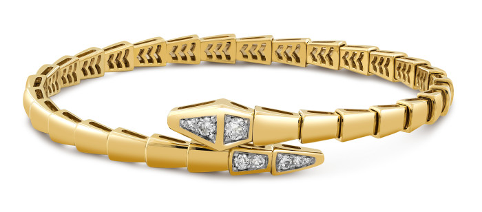 Браслет из жёлтого золота с бриллиантами (052047)