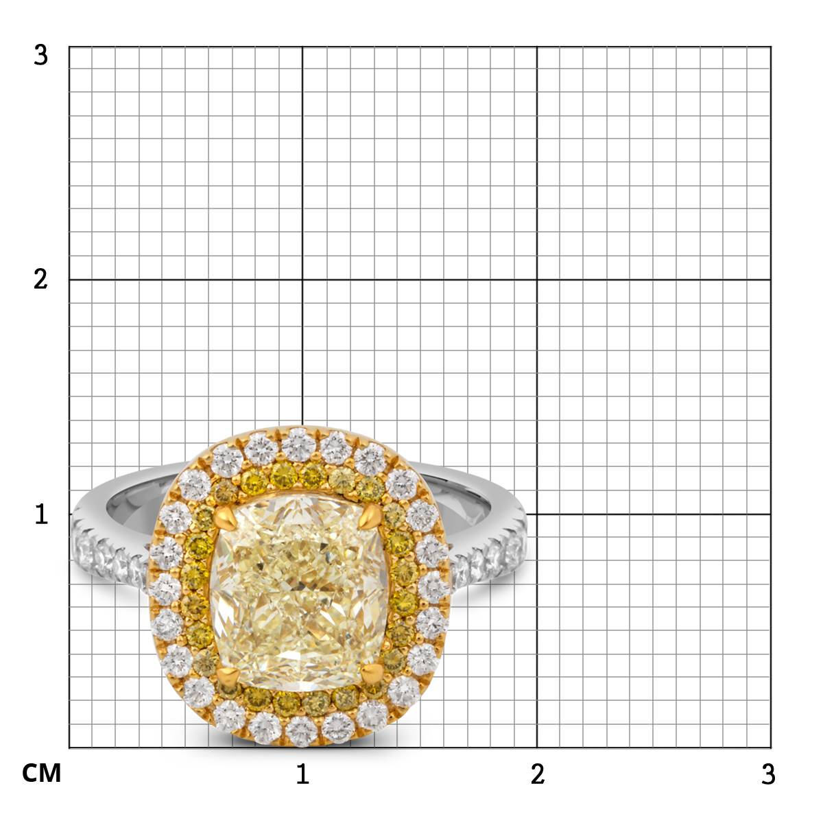 Помолвочное кольцо из белого золота с бриллиантами (042481)
