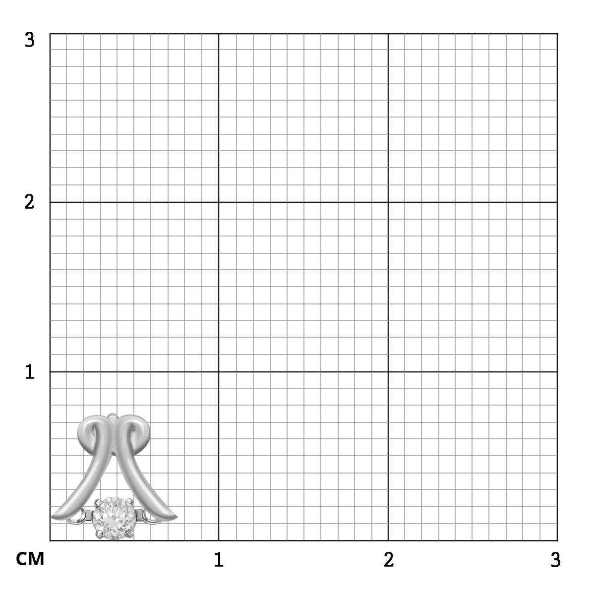 Кулон из белого золота с 