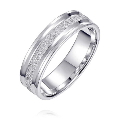 Обручальное кольцо из белого золота (047798)