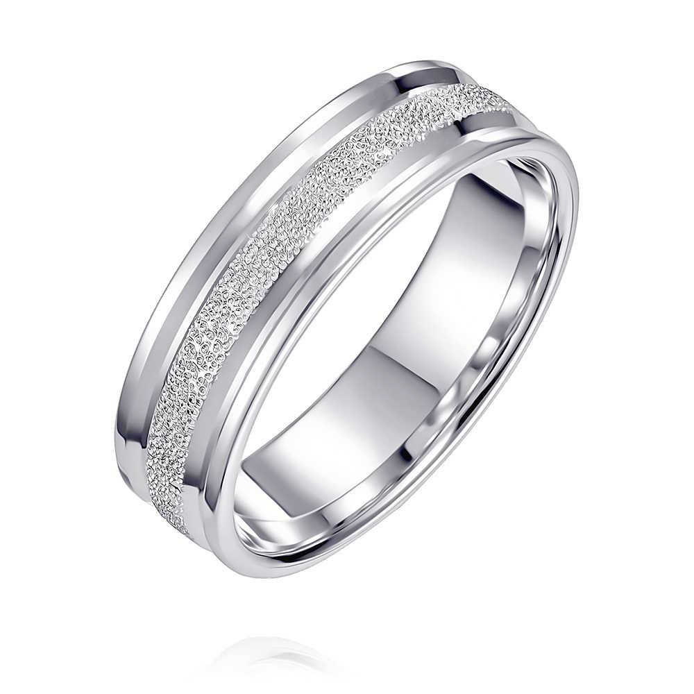 Обручальное кольцо из белого золота (047798)