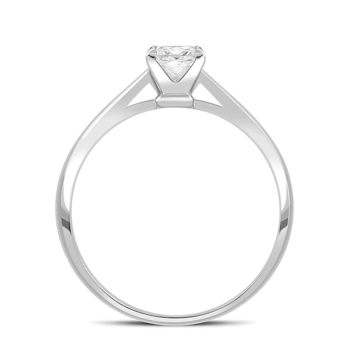 Помолвочное кольцо из белого золота с бриллиантом (043994)