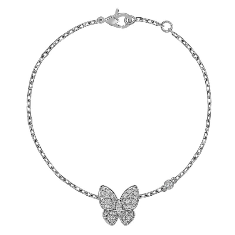 Браслет из белого золота с бриллиантами 