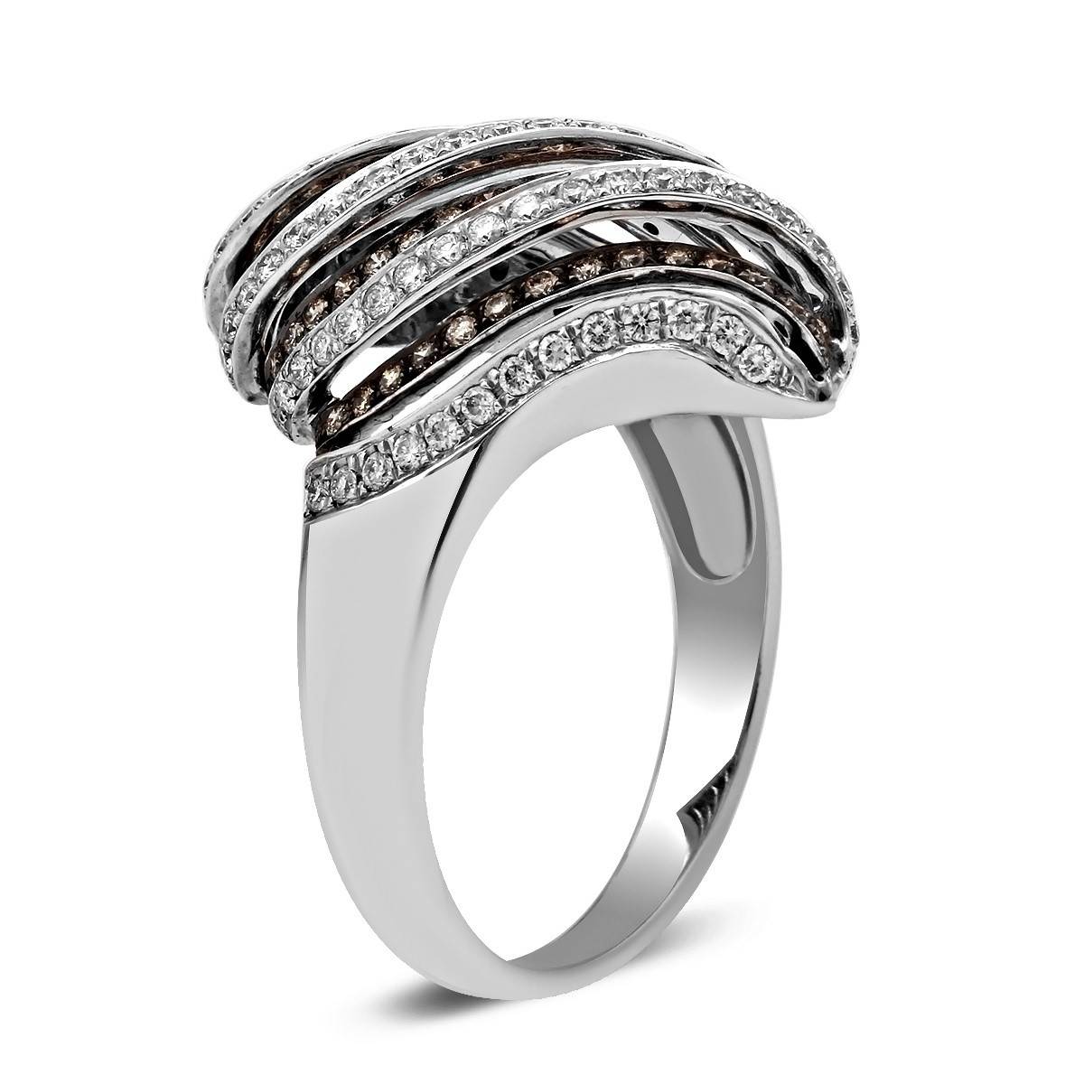 Кольцо из белого золота с бриллиантами (021148)