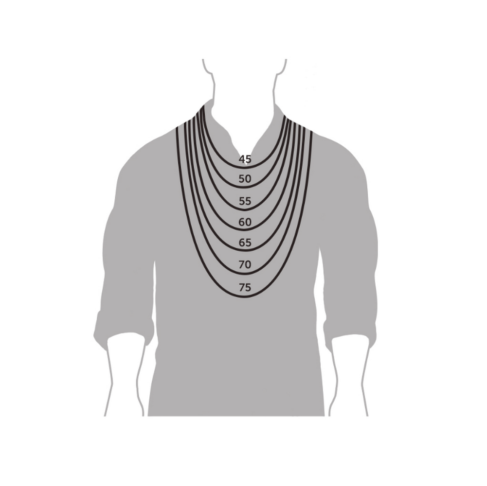 Цепь из белого золота, плетение 