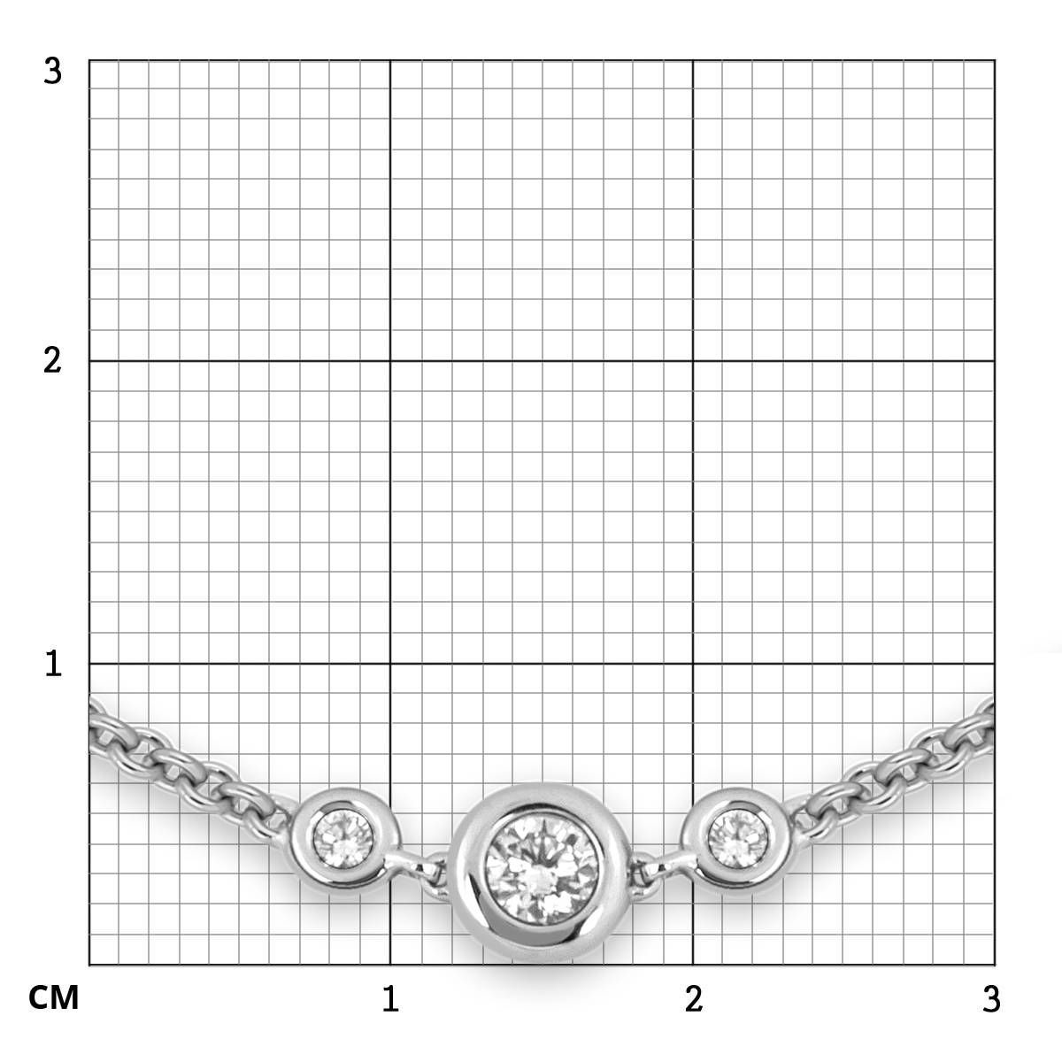 Колье из белого золота с бриллиантами 