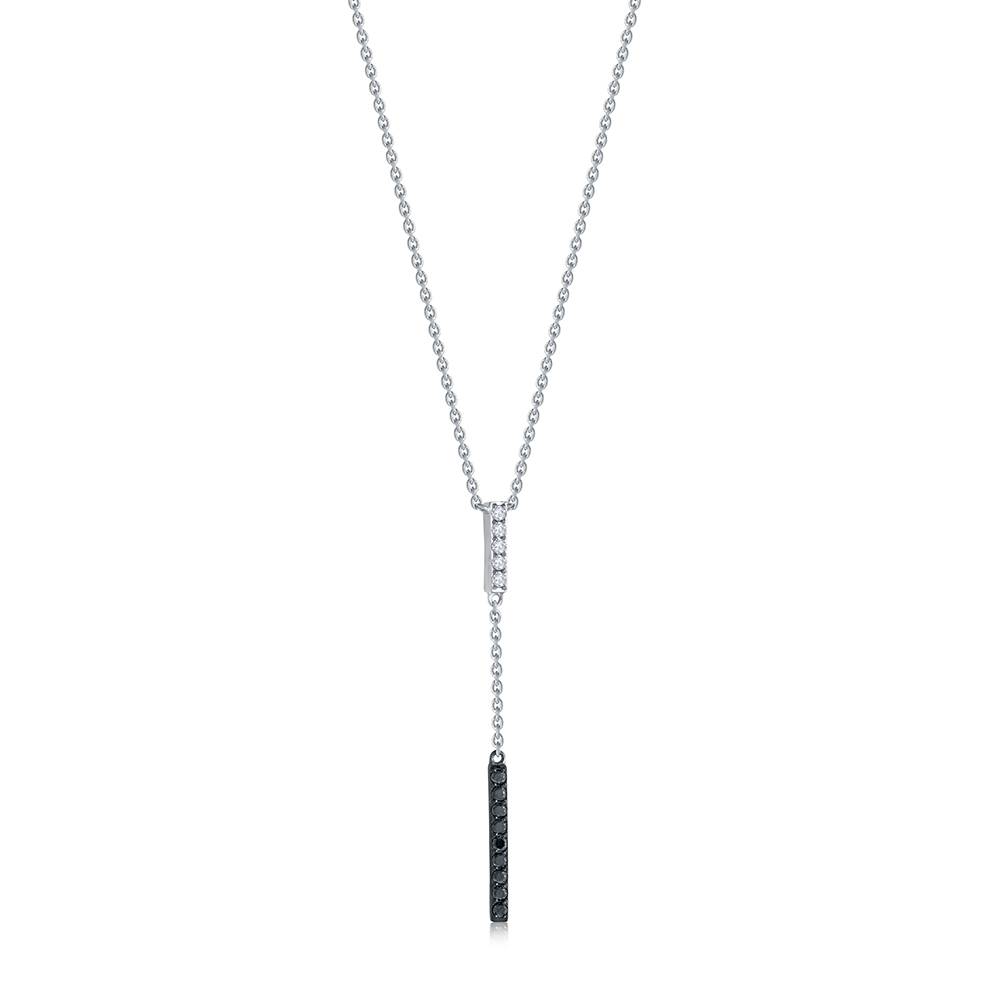 Колье из белого золота с бриллиантами (047437)