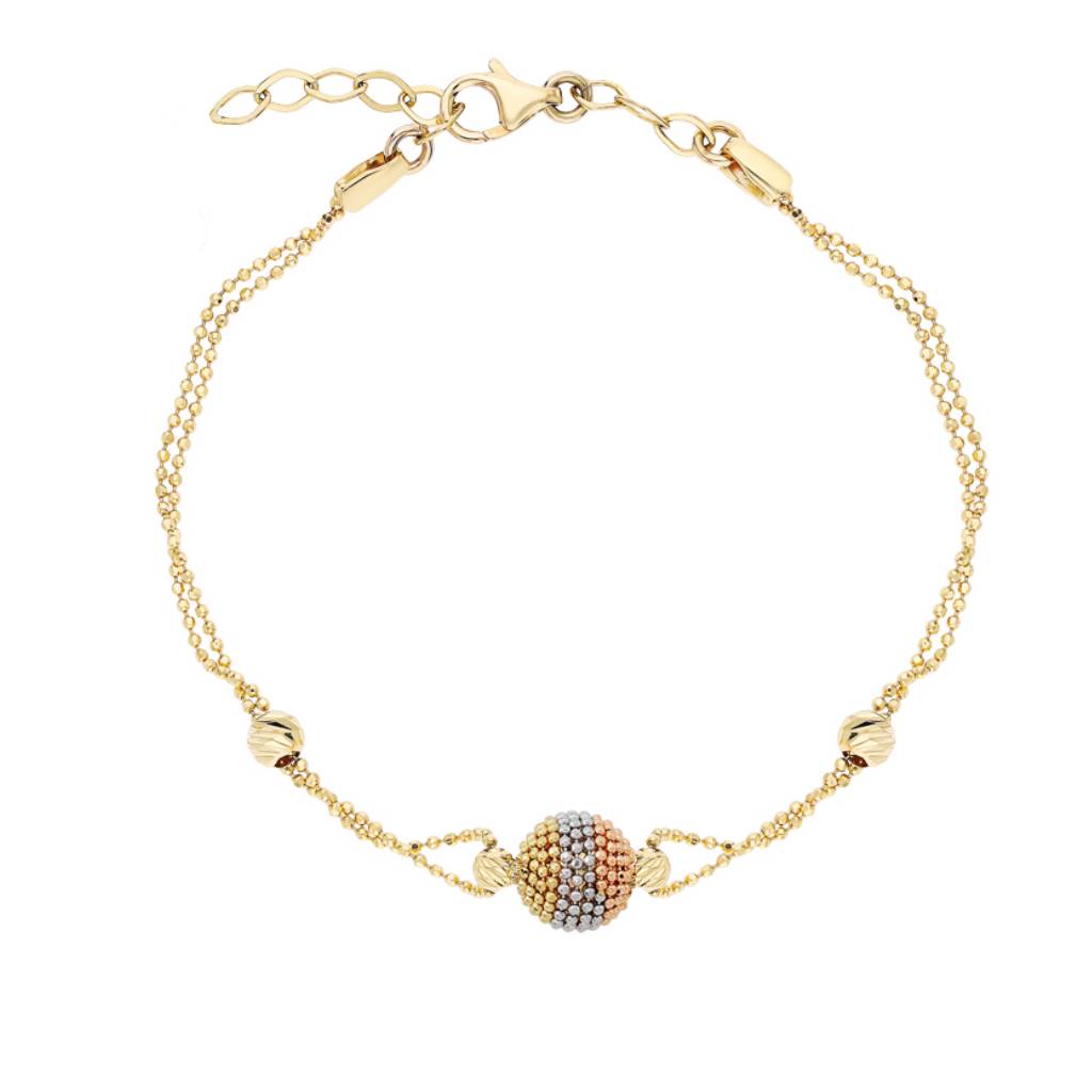 Браслет из комбинированного золота (054225)