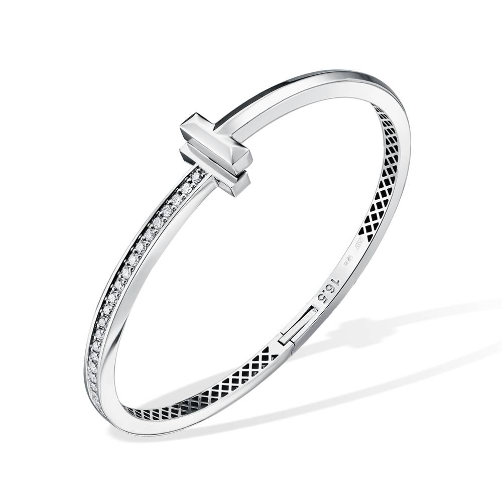 Браслет из белого золота с бриллиантами (059439)