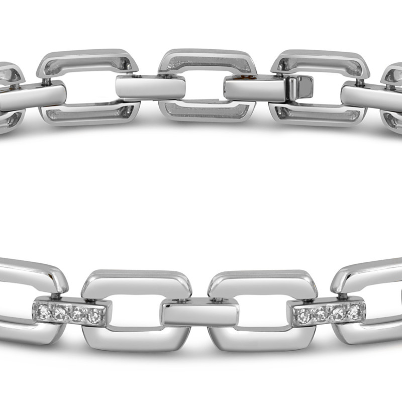 Браслет из белого золота с бриллиантами (052176)