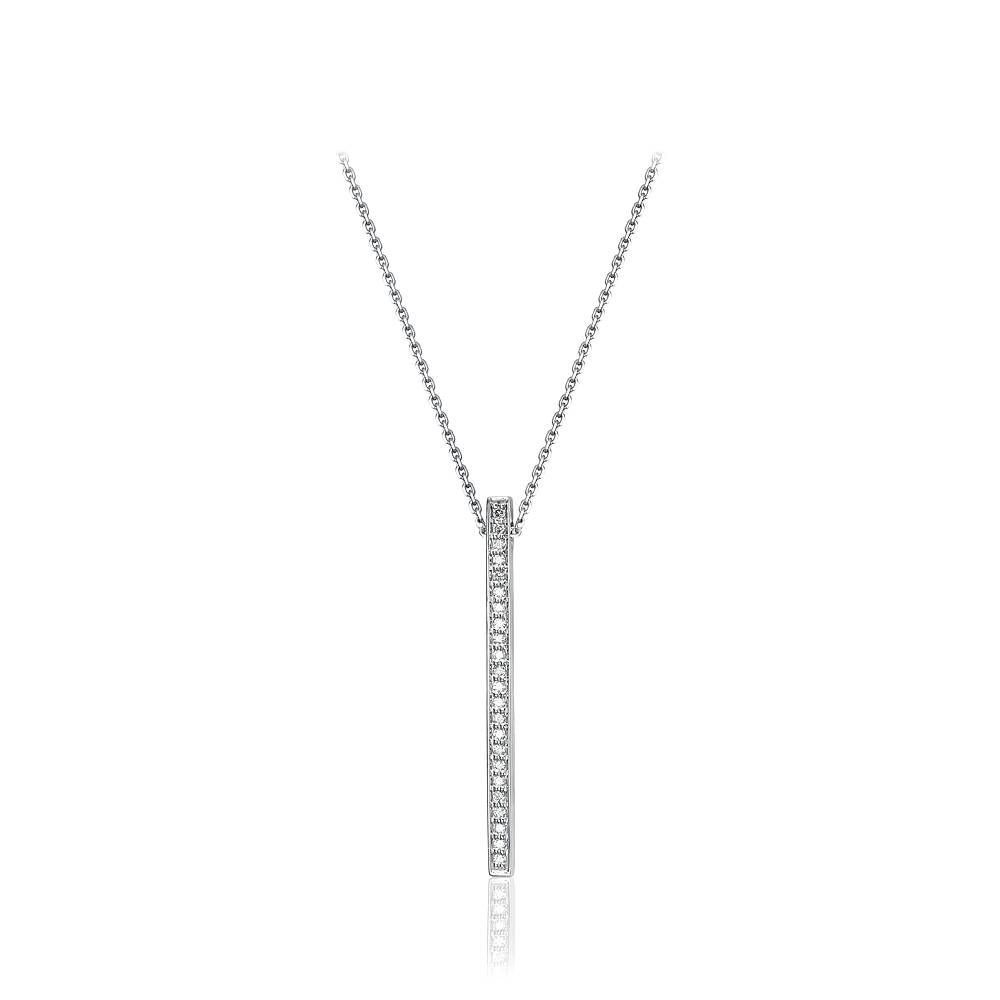 Колье из белого золота с бриллиантами (050901)