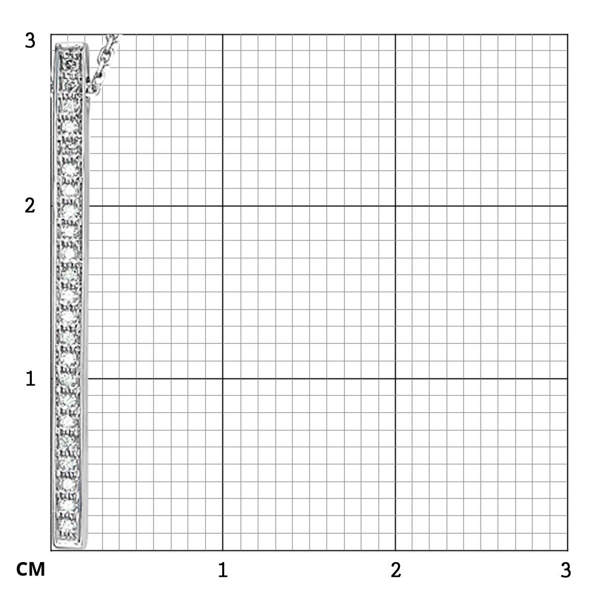 Колье из белого золота с бриллиантами (050901)