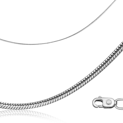 Цепь из белого золота, плетение &quot;Снейк&quot; (051941)