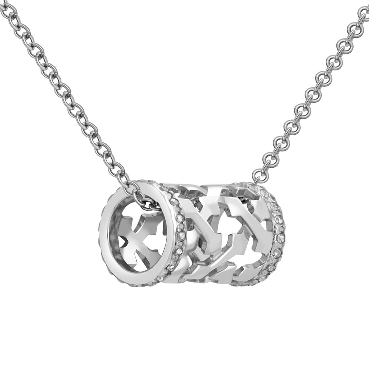 Кулон из белого золота с бриллиантами (040925)