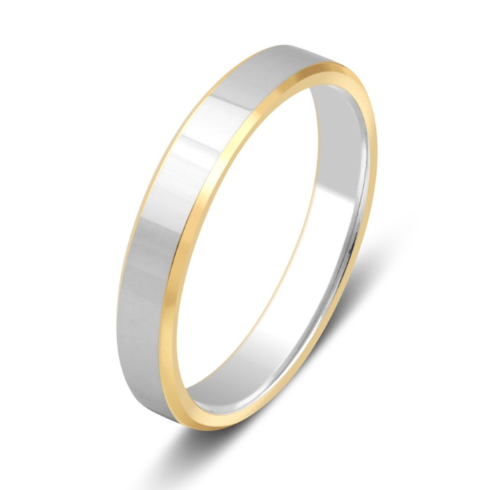 Обручальное кольцо из комбинированного золота (028662)
