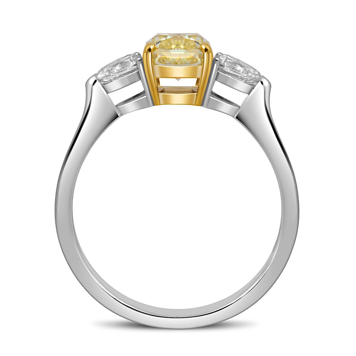 Помолвочное кольцо из белого золота с бриллиантами (051836)