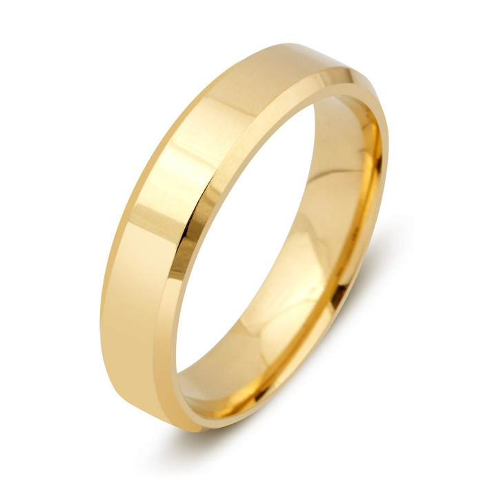 Обручальное кольцо из жёлтого золота (015021)