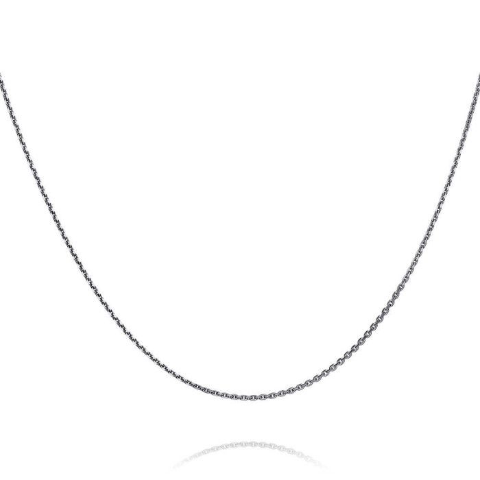 Цепь из белого золота, плетение Якорное (029494)