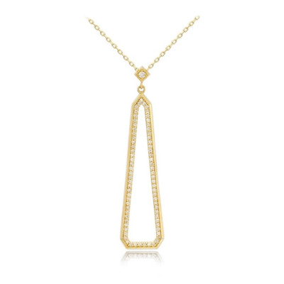 Колье из жёлтого золота с бриллиантами (050672)