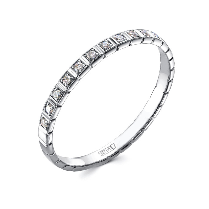 Кольцо из платины с бриллиантами (058013)