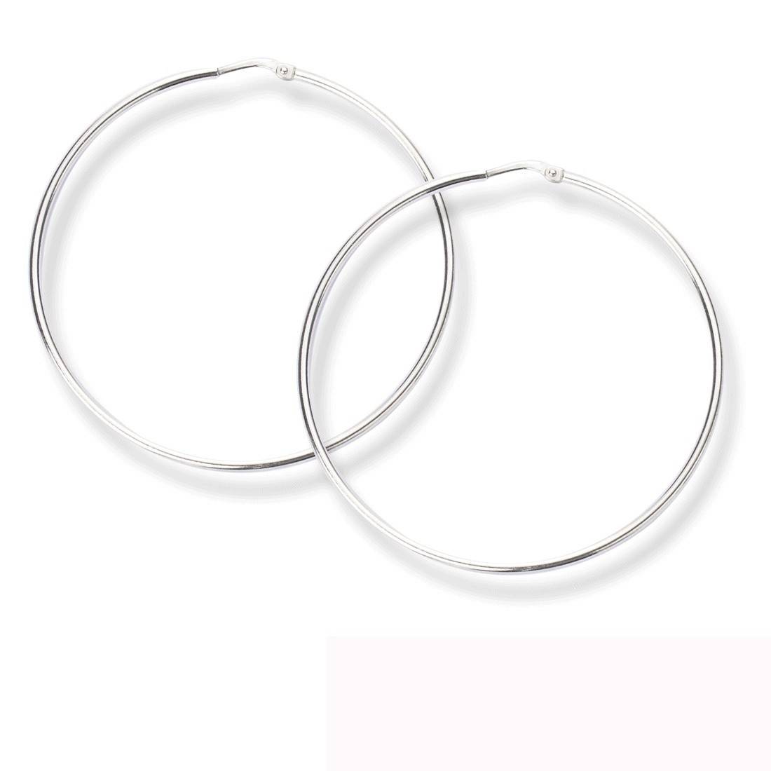 Серебряный серьги конго (014661)