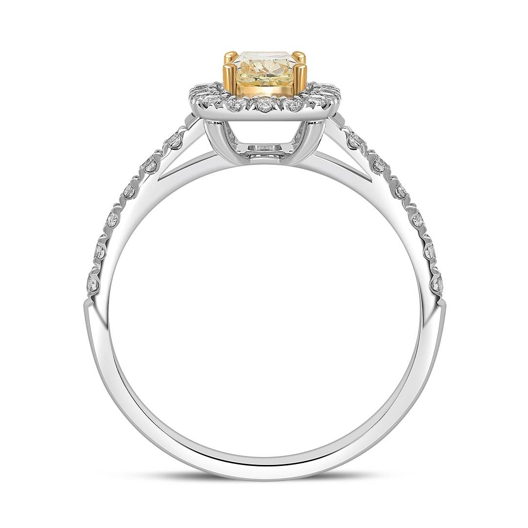 Кольцо из белого золота с бриллиантами (062905)