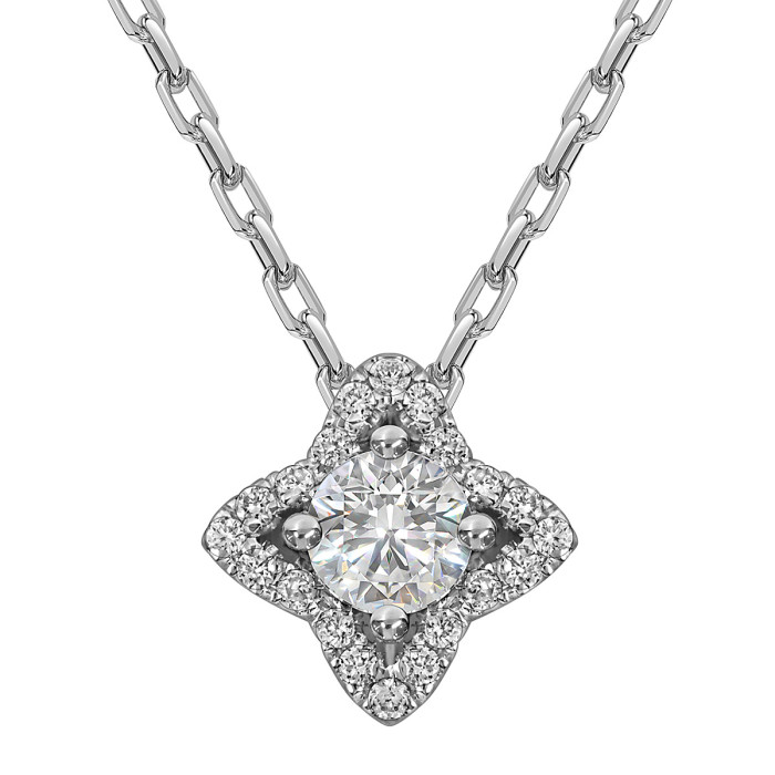 Колье из белого золота с бриллиантами (062826)