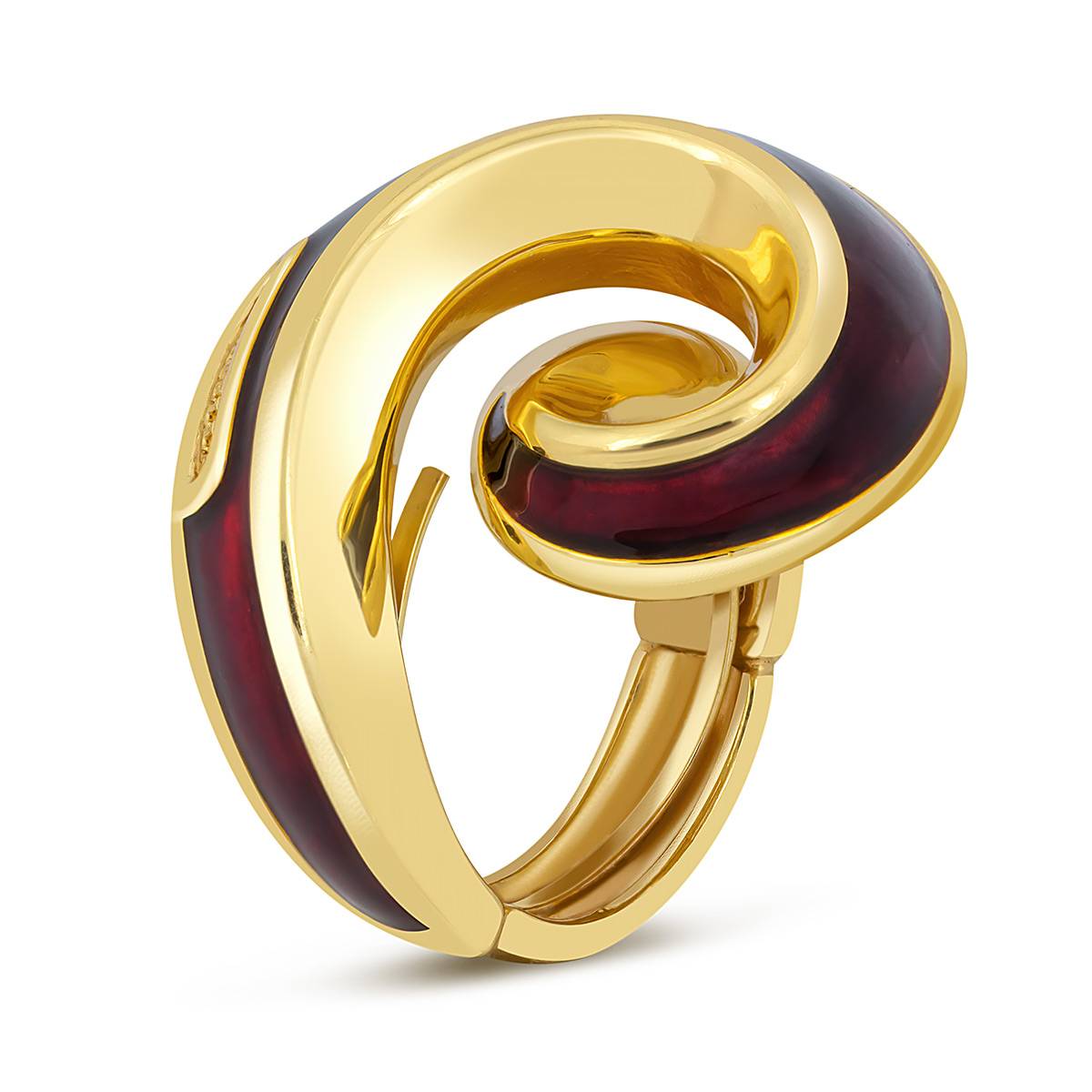 Кольцо из серебра с эмалью 