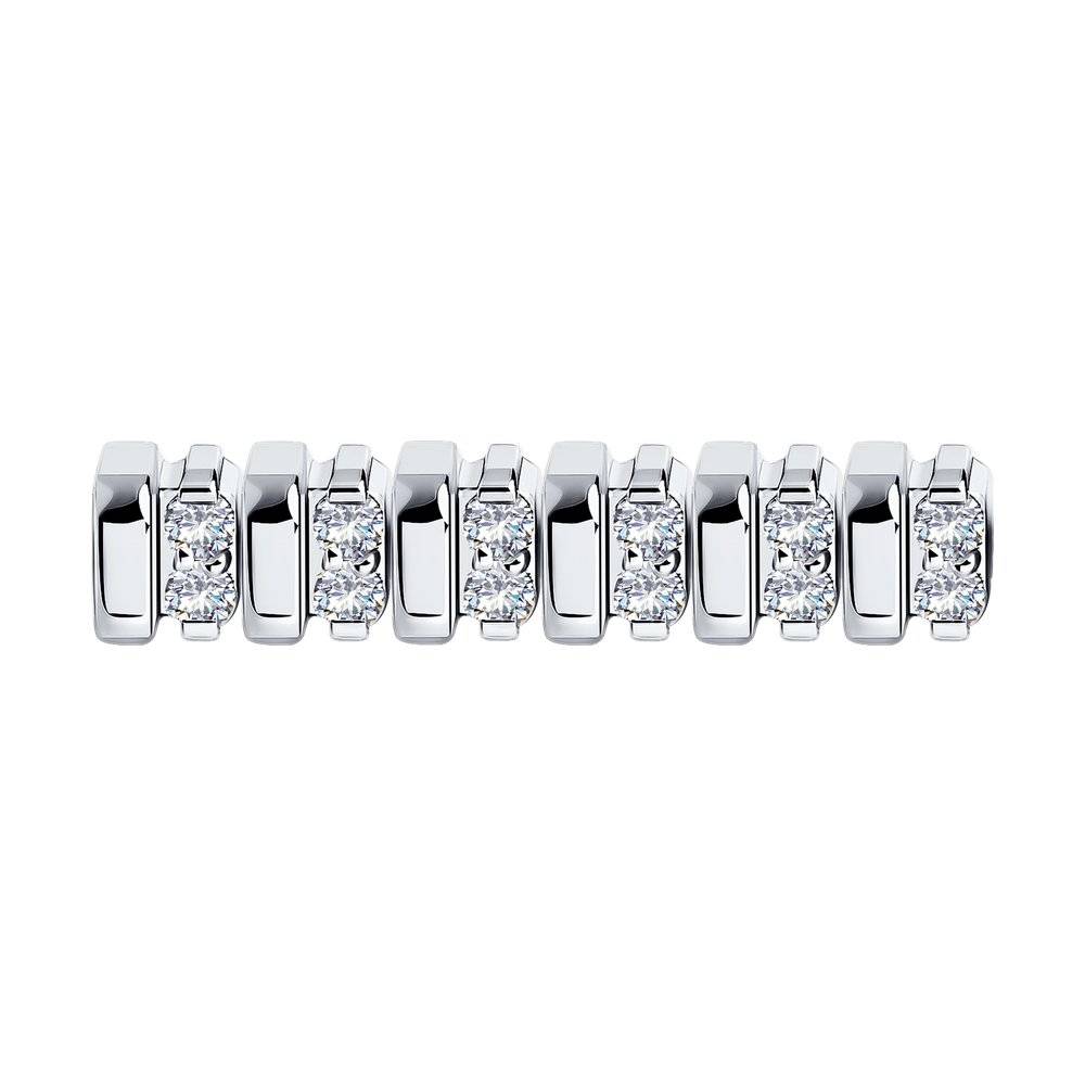 Браслет из белого золота с бриллиантами (052777)