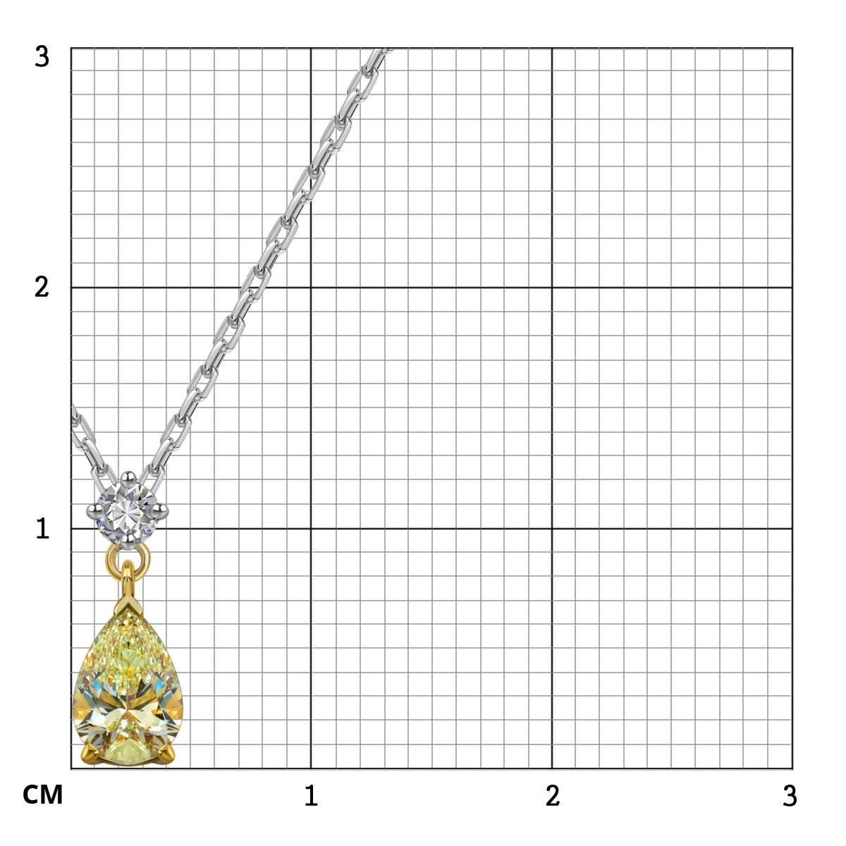 Колье из комбинированного золота с бриллиантами (062903)