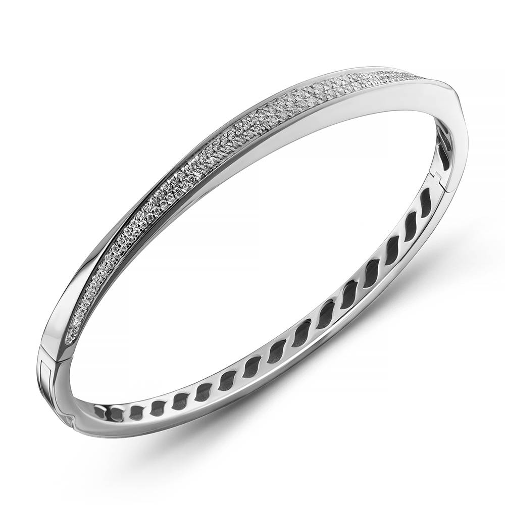 Браслет из белого золота с бриллиантами (063751)