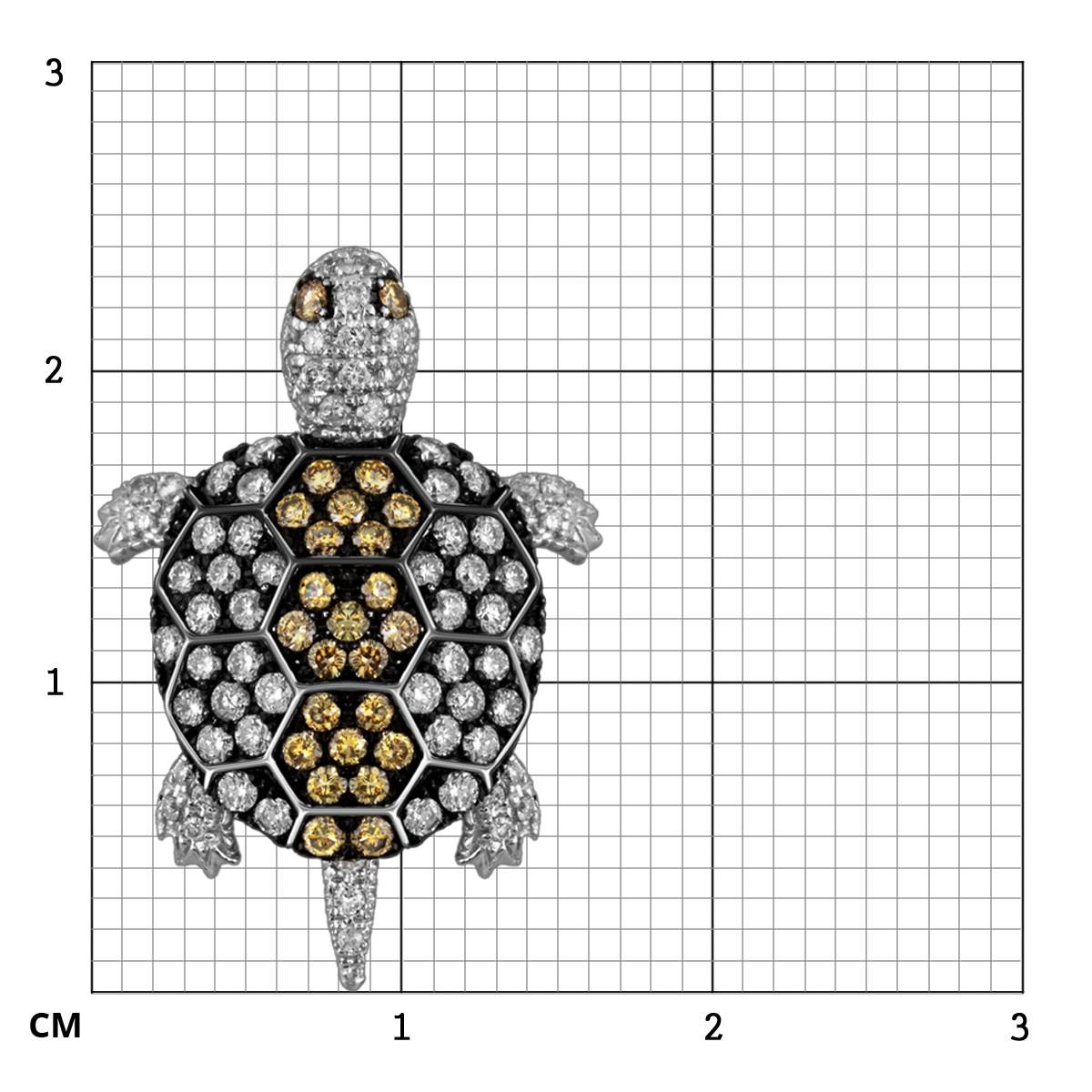 Браслет из белого золота с бриллиантами (019797)