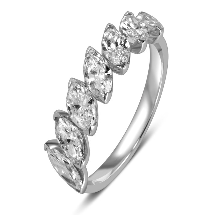 Кольцо из белого золота с бриллиантами (061401)