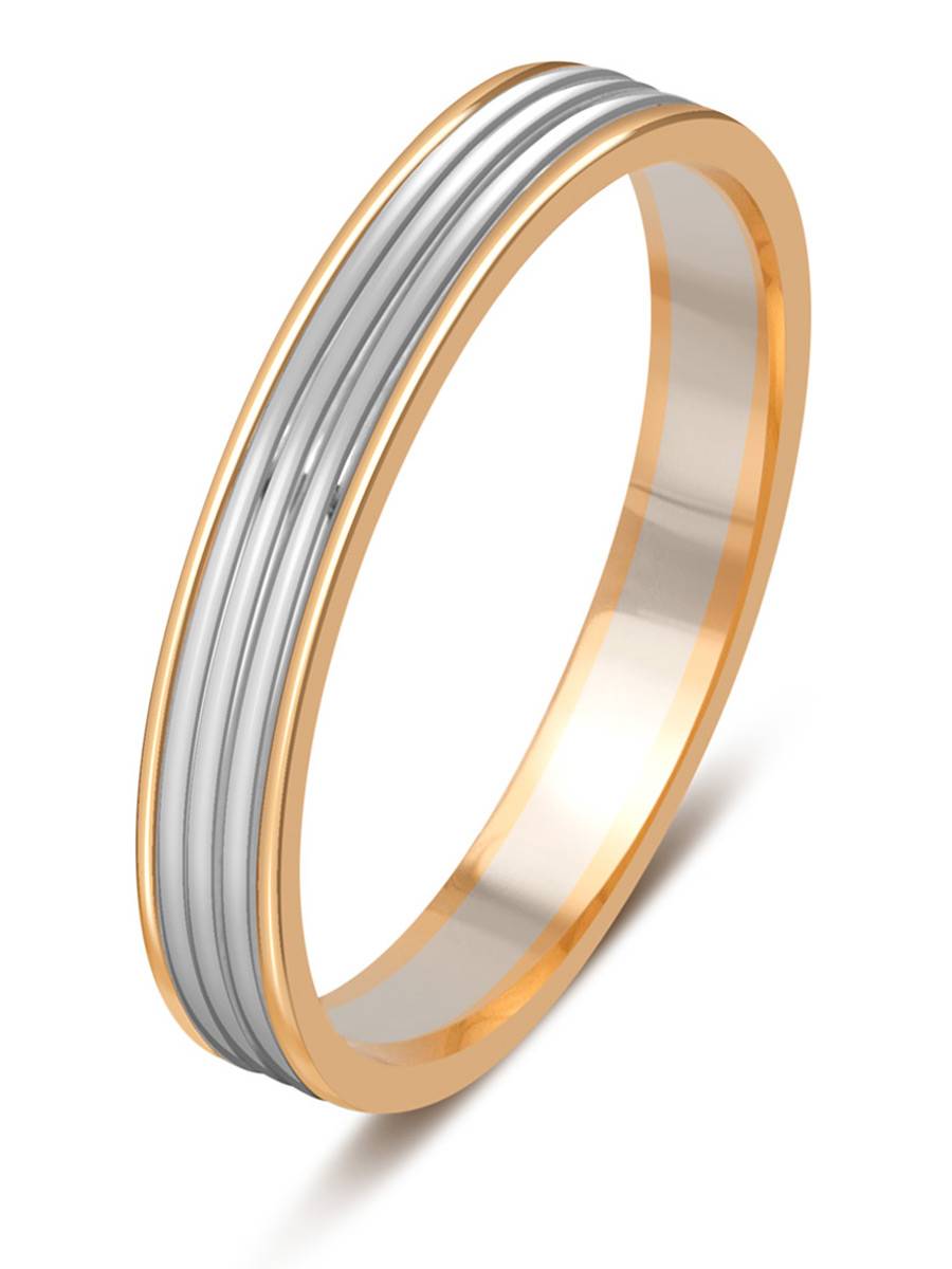 Обручальное кольцо из комбинированного золота (002905)
