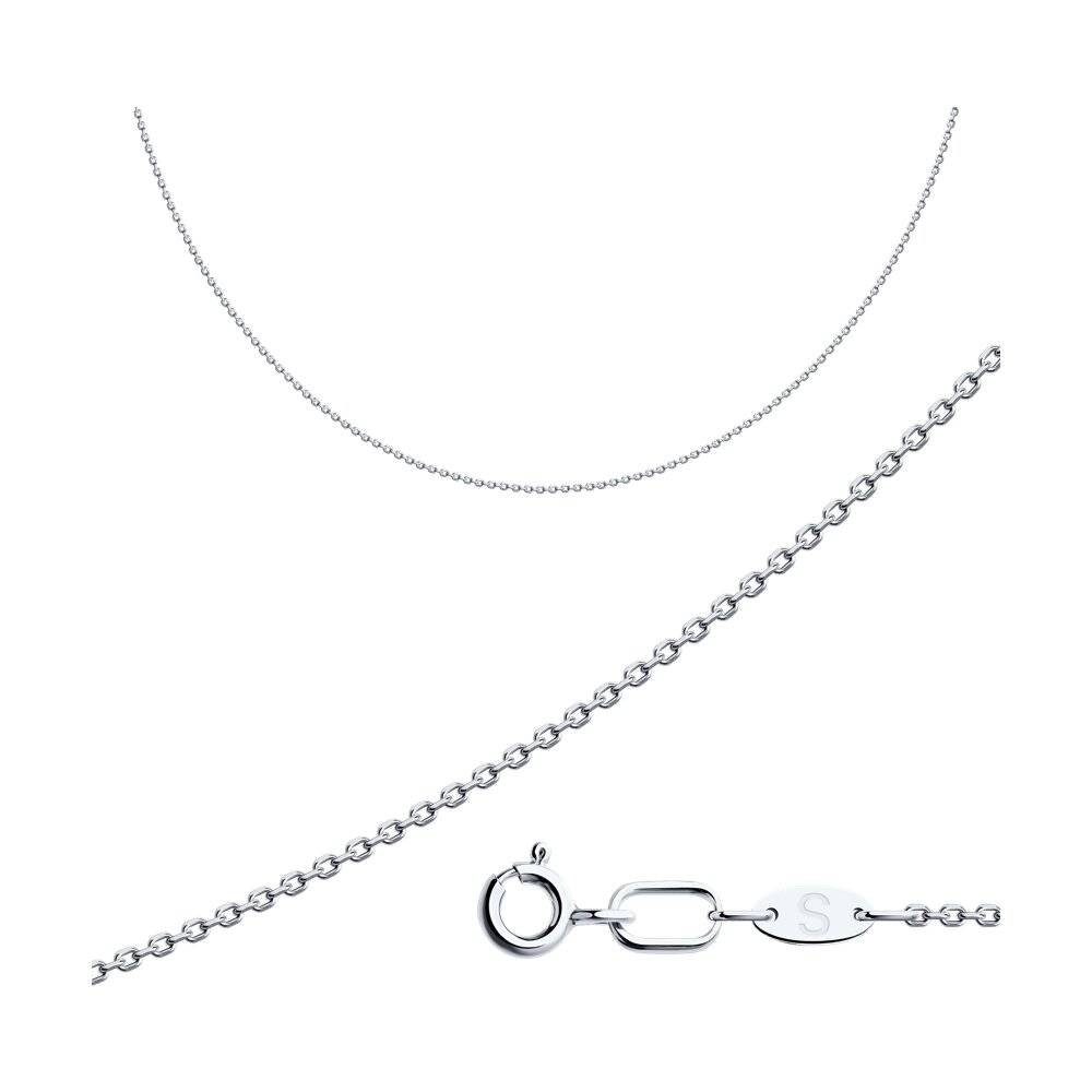 Цепь из белого золота, плетение 