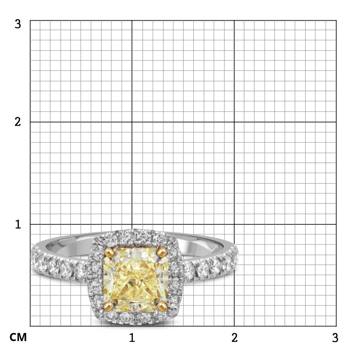 Кольцо из белого золота с бриллиантами (052864)