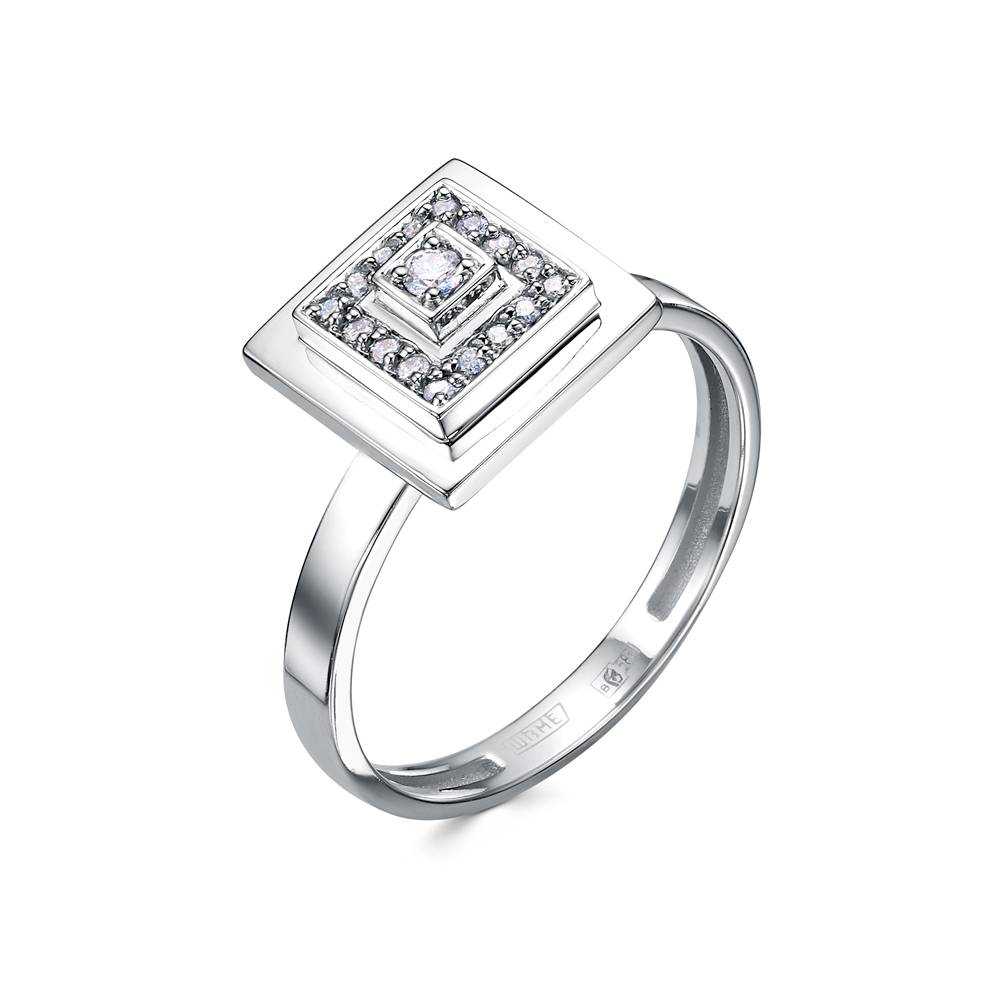 Кольцо из платины с бриллиантами (058031)