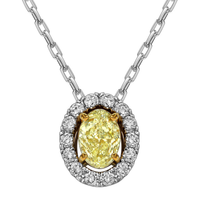 Колье из белого золота с бриллиантами (062676)