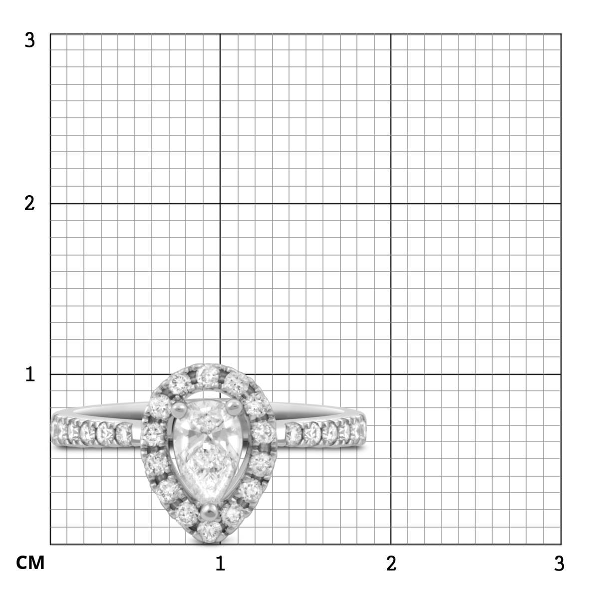 Кольцо из белого золота с бриллиантами (048487)