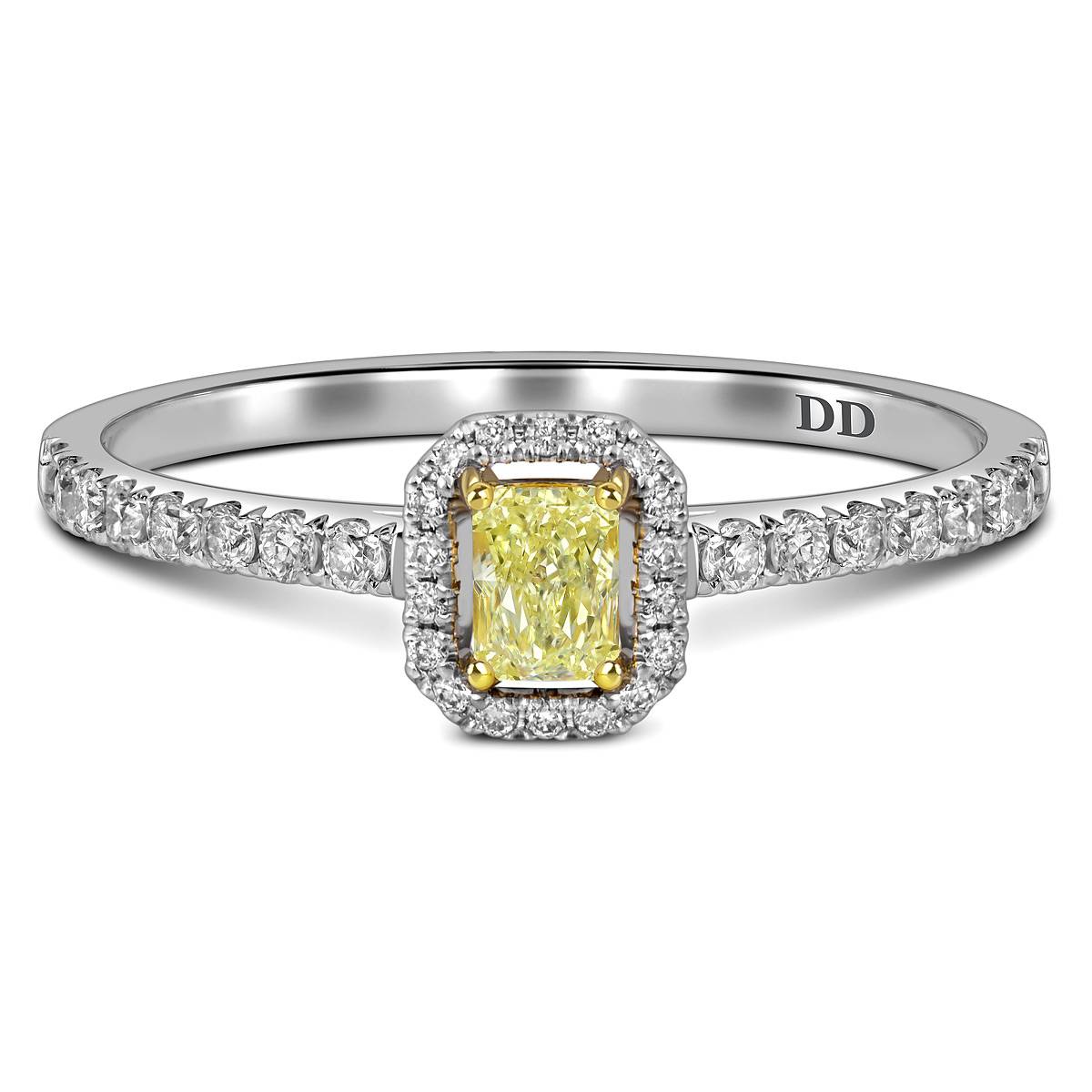 Кольцо из белого золота с бриллиантами (062638)