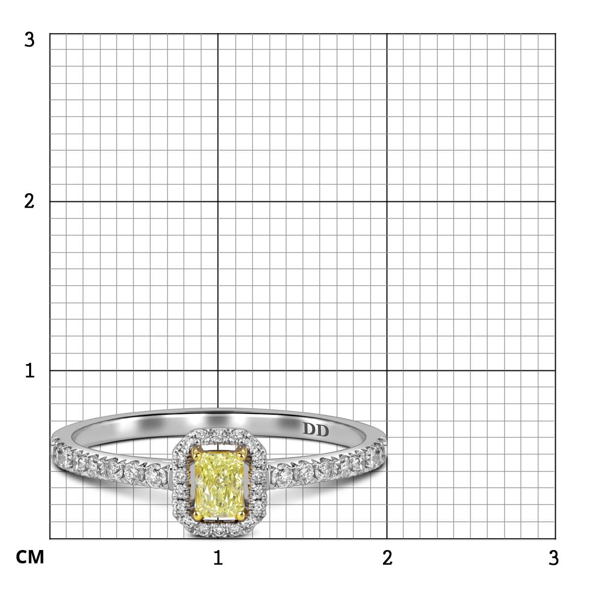 Кольцо из белого золота с бриллиантами (062638)
